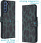 iMoshion Hoesje Geschikt voor Samsung Galaxy S21 FE Hoesje Met Pasjeshouder - iMoshion Design Softcase Bookcase - Zwart / Meerkleurig / Groen / Green Leopard