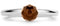 TI SENTO Ring 12128TB - Zilveren dames ring - Bruine gefacetteerde steen - Maat 56