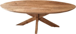 Salontafel Nordic - Salontafel industrieel - Salontafel ovaal 130x70 cm