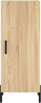 vidaXL - Dressoir - 34,5x34x90 - cm - bewerkt - hout - sonoma - eiken