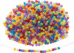 Kralen glitter pony | Kunststof | 450 gram