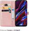 iMoshion Hoesje Geschikt voor Xiaomi Poco X5 5G Hoesje Met Pasjeshouder - iMoshion Mandala Bookcase - Rosé Goud