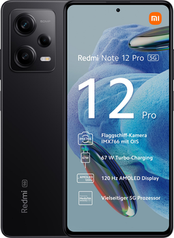 Xiaomi Redmi Note 12 Pro 5G Dual SIM 128GB 8GB RAM midnight black