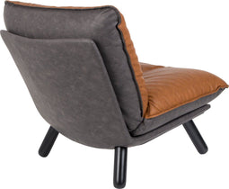 Zuiver Lazy Sack Loungestoel Kunstleer Bruin