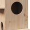 vidaXL - Kattenhuis - 43x43x90 - cm - massief - grenenhout
