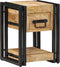 vidaXL - Nachtkastjes - 2 - stuks - 40x40x40 - cm - Massief - Mangohout