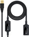 Nanocable 10.01.0213 - Verlengkabel USB - Male/female - Zwart