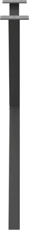 vidaXL - Eettafelpoten - 2 - st - X-vormig - 70x(72-73) - cm - staal - antraciet