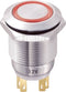 TRU COMPONENTS TC-8831256 LAS1-GQ-11E/R/12V Vandalismebestendige drukschakelaar 250 V/AC 5 A 1x uit/(aan) Moment Rood I