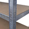 vidaXL - Opbergrek - 5-laags - 10 - st - staal - en - bewerkt - hout - zilverkleurig