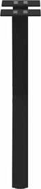 vidaXL - Salontafelpoten - 2 - st - X-vormig - 38x(42-43) - cm - staal - zwart