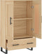 vidaXL - Hoge - kast - 69,5x31x115 - cm - bewerkt - hout - sonoma - eikenkleurig