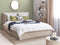 BAJONNA - Bed met opbergruimte - Beige - 160 x 200 cm - Fluweel