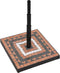 vidaXL - Parasolvoet - vierkant - 12 - kg - terracottakleurig - wit