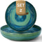 Palmer Bord diep Miami 22 cm Groen Stoneware 2 stuk(s)