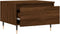 vidaXL - Salontafel - 50x46x35 - cm - bewerkt - hout - bruin - eikenkleur