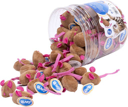 Duvoplus - Speelgoed Voor Dieren - Kat - Pluche Veldmuis - per stuk