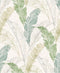 DUTCH - WALLCOVERINGS - Behang - Tropical - Leaf - grijs - en - groen