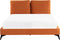 MELLE - Tweepersoonsbed - Oranje - 140 x 200 cm - Fluweel