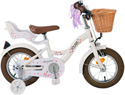 Volare Blossom - Kinderfiets - 12 inch - Handrem - Wit