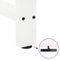 vidaXL - Salontafelpoten - 2 - st - 60x(72-73) - cm - staal - wit