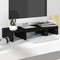 vidaXL - Monitorstandaard - 60x24x10,5 - cm - massief - grenenhout - zwart