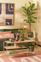 Mica Decorations Jules Salontafel - L110 x B38 x H50 cm - Metaal - Lichtbruin