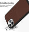 Accezz iPhone 12 Pro / 12 - Back Cover - Premium Leather Card Slot - Bruin