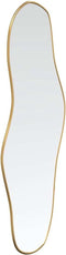 vidaXL - Wandspiegel - 100x45 - cm - goudkleurig