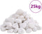 vidaXL - Kiezelstenen - gepolijst - 2-5 - cm - 25 - kg - wit