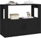 vidaXL - Dressoir - 80x30x60 - cm - bewerkt - hout - zwart