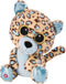 Nici Luipaard/jaguar Lassi - pluche knuffel - beige/blauw - 25 cm