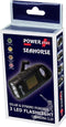 POWERplus Seahorse Dynamo en Solar Oplaadbare 3 LED Zaklamp met Karabijnhaak | Opwindbare zaklamp | Amorphous Zonnecel