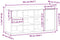 vidaXL - Schoenenbank - 102x32x50 - cm - bewerkt - hout - oud - houtkleurig