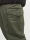 JACK&JONES PLUS JPSTPAUL JJFLAKE CARGO BROEK - Gulp met rits - Normale rise - Olijf (W42 X L32)