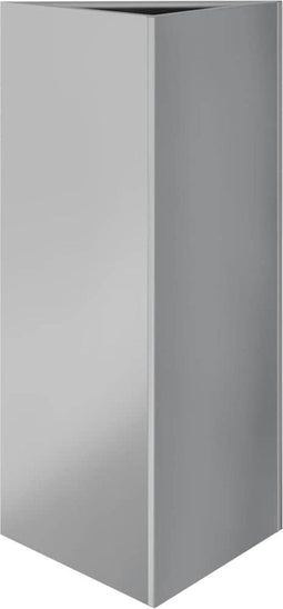 vidaXL - Plantenbak - driehoek - 40x40x75 - cm - gegalvaniseerd - staal