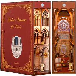 DIY Book Nook Boekensteun Notre Dame de Paris, Tone-Cheer, TQ120, 18x8x24,5cm