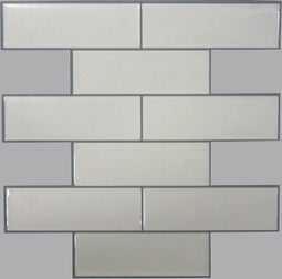 RoomMates Metro - StickTiles - 27 x 27 cm - Wit (4 stuks)
