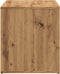 vidaXL - Halbankje - 80x40x45 - cm - bewerkt - hout - artisanaal - eikenkleur