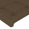 vidaXL - Hoofdborden - 2 - st - 80x5x78/88 - cm - stof - donkerbruin