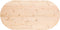 vidaXL - Tafelblad - ovaal - 100x50x2,5 - cm - massief - grenenhout
