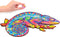 UNIDRAGON Houten Puzzel Voor Volwassenen Dier - Regenboogkleurige Kameleon - 107 stukjes - Small 19x24 cm
