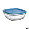 Vierkante Lunchtrommel met Deksel Duralex FreshBox Blauw 3 L 23 x 23 x 9 cm (4 Stuks)
