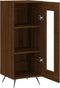 vidaXL - Dressoir - 34,5x34x90 - cm - bewerkt - hout - bruin - eikenkleur