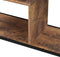 Boekenkast wandkast Stoer - open vakkenkast - industrieel - metaal hout - 115 cm hoog