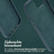 Accezz MagSafe Leather Backcover - Krasbestendig - Donkergroen (iPhone 15)