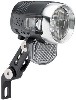 AXA Blueline 50 E‑bike Koplamp – LED Fietsverlichting – 50 Lux – 6–12 V Aansluiting – 70 m Lichtbundel – 4.000 m Zichtbaarheid – Clear Lens Technology
