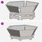 vidaXL - Vuurplaats - Hexagonaal - Zwart - 75x75x28 - cm - Staal