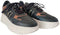 PS Poelman JANA - Dames Sneakers - Chunky zool 5.5 cm - Zwart met Roze