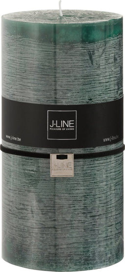 J-Line cilinderkaars - donkergroen - XXL - 150U - 6 stuks